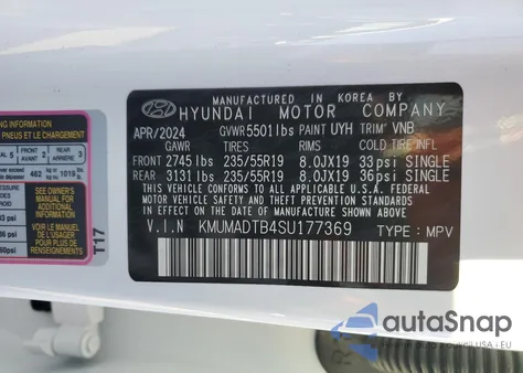 2025 Genesis Gv70 Base из США, поврежденный, VIN KMUMADTB4SU177369